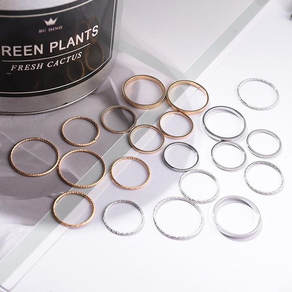 cluster rings european and american fashion with 10 piece set joint simple jewelry for party girl women gifts wholesale, Golden;silver
cluster rings european and american fashion with 10 piece set joint simple jewelry for party girl women gifts wholesale, Golden;silver