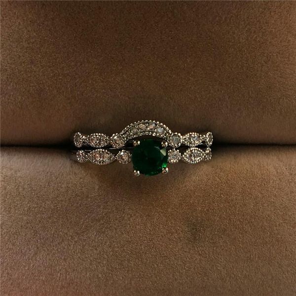 wedding rings luxury small round green zircon ring set elegant promise for women fashion silver color love engagement, Slivery;golden
wedding rings luxury small round green zircon ring set elegant promise for women fashion silver color love engagement, Slivery;golden