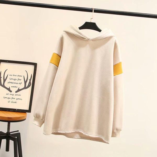 women's hoodies & sweatshirts plus size xl-3xl velvet long sleeved hooded pullover casual autumn outwear sweatshirt, Black
women's hoodies & sweatshirts plus size xl-3xl velvet long sleeved hooded pullover casual autumn outwear sweatshirt, Black