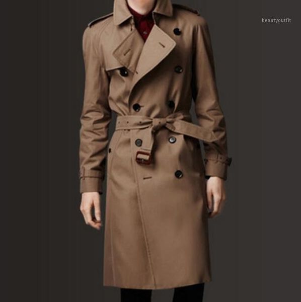 men's trench coats s-6xl 2021 spring fashion personalized customization large size slim double breastedtrench coat casual long, Tan;black
men's trench coats s-6xl 2021 spring fashion personalized customization large size slim double breastedtrench coat casual long, Tan;black