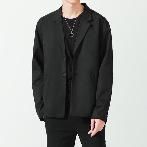 men's suits & blazers casual suit fashion trend pure color wild slim large size double breasted lapel black jacket 2021, White;black
men's suits & blazers casual suit fashion trend pure color wild slim large size double breasted lapel black jacket 2021, White;black