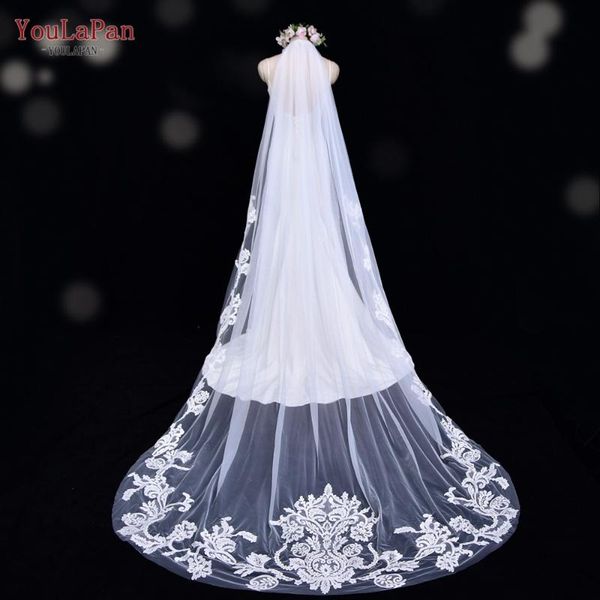 bridal veils youlapan v62 wedding veil one-layer long hair lace floral applique accessories tulle dress, Black
bridal veils youlapan v62 wedding veil one-layer long hair lace floral applique accessories tulle dress, Black