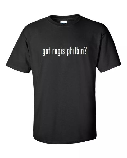 got regis philbin funny black white cotton t-shirt tee shirt gift s - 5xl, White;black
got regis philbin funny black white cotton t-shirt tee shirt gift s - 5xl, White;black