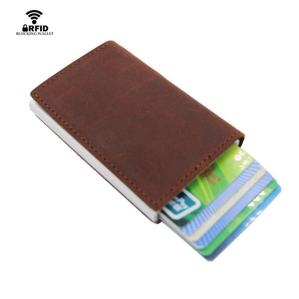 crazy horse leather rfid aluminium credit business card holder genuine wallet man with purse vintage wallets, Red;black
crazy horse leather rfid aluminium credit business card holder genuine wallet man with purse vintage wallets, Red;black