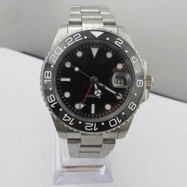 zhenwatch 40mm black ceramic bezel mechanical men watches gmt sapphire crystal man diver men's watch automatic 2021 clock calendar, Slivery;brown
zhenwatch 40mm black ceramic bezel mechanical men watches gmt sapphire crystal man diver men's watch automatic 2021 clock calendar, Slivery;brown