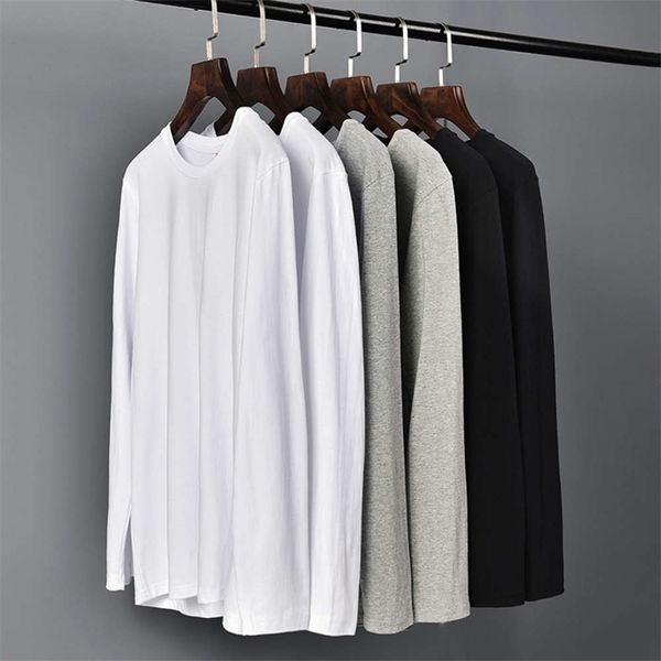 men's t-shirts combed solid color cotton round neck long sleeve basic base t-shirt oversize 2z26, White;black
men's t-shirts combed solid color cotton round neck long sleeve basic base t-shirt oversize 2z26, White;black