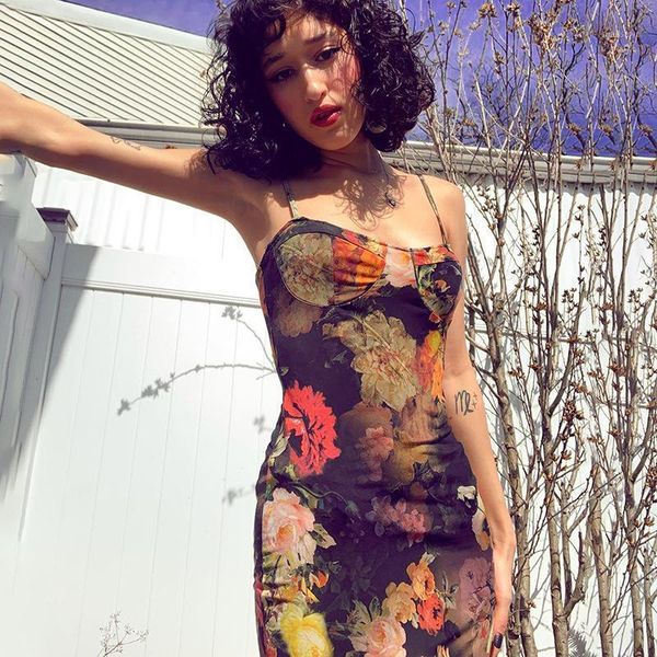 casual dresses summer spaghetti strap floral mini dress for women streetwear vintage bodycon ladies holiday vestidos, Black;gray
casual dresses summer spaghetti strap floral mini dress for women streetwear vintage bodycon ladies holiday vestidos, Black;gray