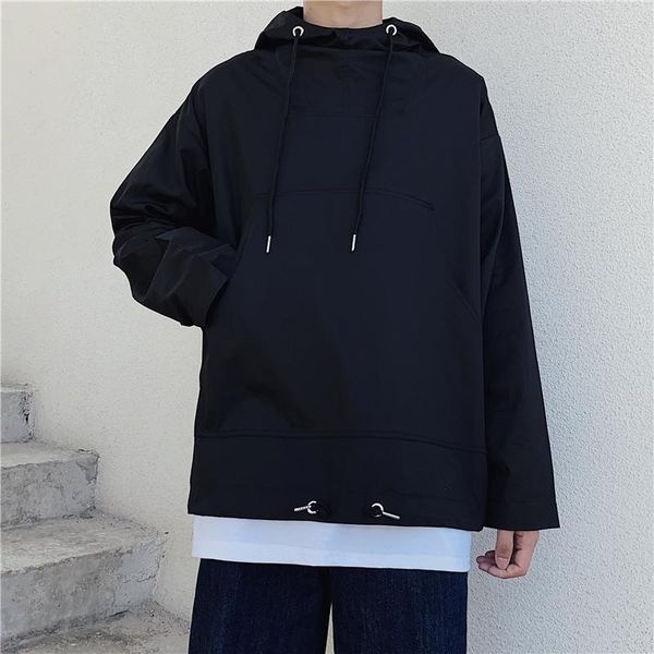 men's hoodies & sweatshirts korean fashion and women's hoodie coat with big pocket loose harajuku dark windbreaker, Black
men's hoodies & sweatshirts korean fashion and women's hoodie coat with big pocket loose harajuku dark windbreaker, Black