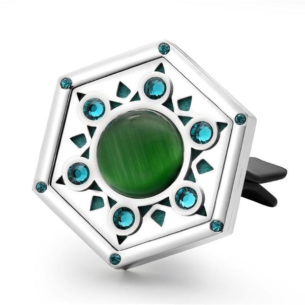 pendants opal and rhinestone stainless steel hexagon locket car air freshener aroma essential oil diffuser vent clip, Black
pendants opal and rhinestone stainless steel hexagon locket car air freshener aroma essential oil diffuser vent clip, Black