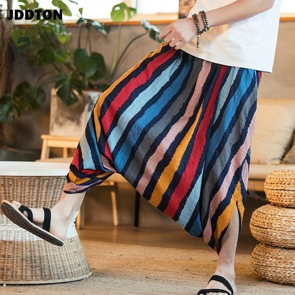 men's pants jddton mens fluid cotton harem big chinese style casual bloomers stripe nepal wide leg loose streetwear male trouser je059, Black
men's pants jddton mens fluid cotton harem big chinese style casual bloomers stripe nepal wide leg loose streetwear male trouser je059, Black