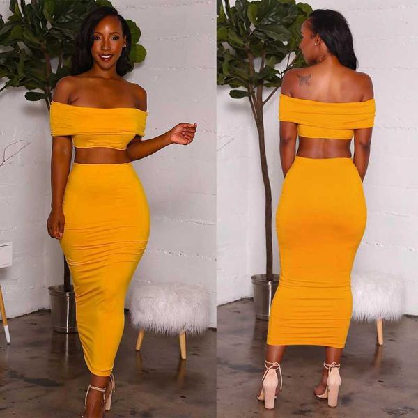 two piece dress sexemara yellow maxi bodycon 2 set women off shoulder crop and skirt club outfits matching sets d34-az50 f3d7, White
two piece dress sexemara yellow maxi bodycon 2 set women off shoulder crop and skirt club outfits matching sets d34-az50 f3d7, White