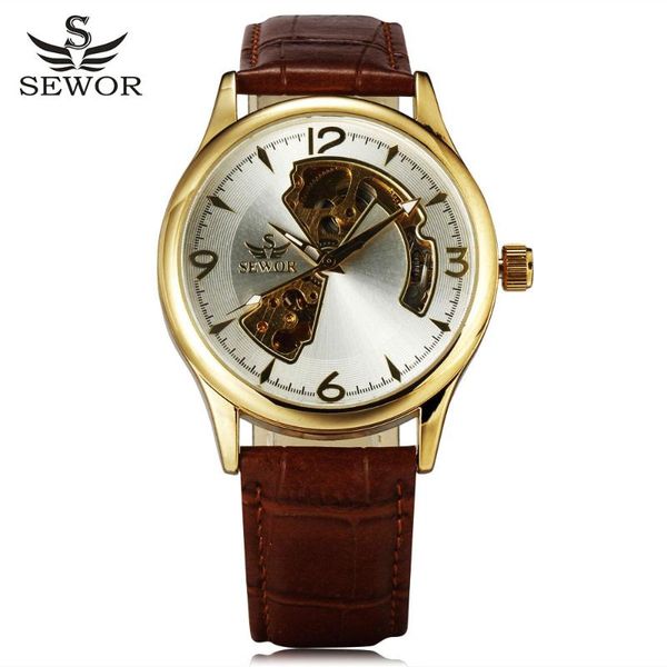 business fashion skeleton men male leather clock automatic mechanical military wrist luxury sport watch gift 8330 wristwatches, Slivery;brown
business fashion skeleton men male leather clock automatic mechanical military wrist luxury sport watch gift 8330 wristwatches, Slivery;brown