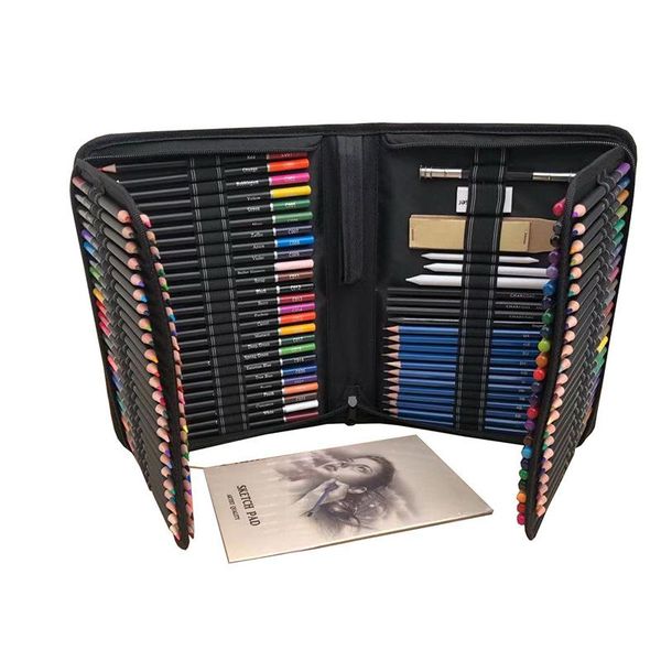 gift sets 144 pcs sketch oily colored pencil set nylon bag high-quality drawing tools painting for beginners/professionals art supplies
gift sets 144 pcs sketch oily colored pencil set nylon bag high-quality drawing tools painting for beginners/professionals art supplies