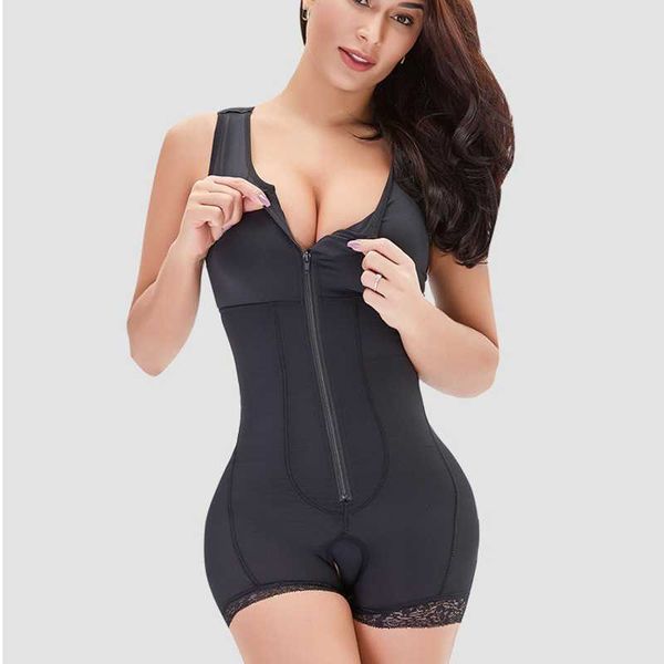 women's shapers front zipper abdomen chest support hip shaping underwear sleeveless breastless slimming body shaper skims fajas colombi, Black;white
women's shapers front zipper abdomen chest support hip shaping underwear sleeveless breastless slimming body shaper skims fajas colombi, Black;white