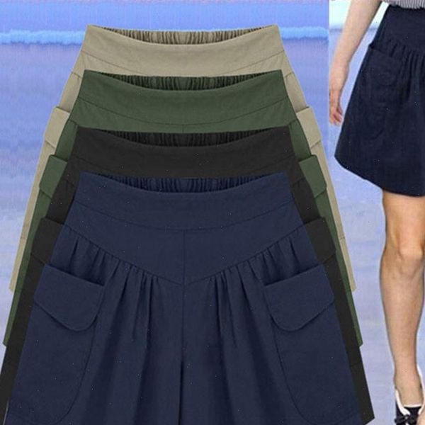 summer women shorts plus size solid color elastic waist casual loose with pocket drop good quality, White;black
summer women shorts plus size solid color elastic waist casual loose with pocket drop good quality, White;black