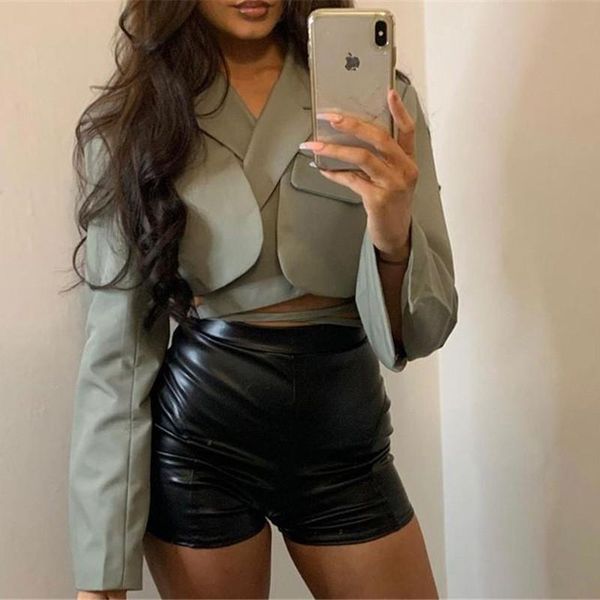 women's blouses & shirts 2021 summer women double-layer small suit long sleeve slim fit crop bandage grey black turn down coll, White
women's blouses & shirts 2021 summer women double-layer small suit long sleeve slim fit crop bandage grey black turn down coll, White