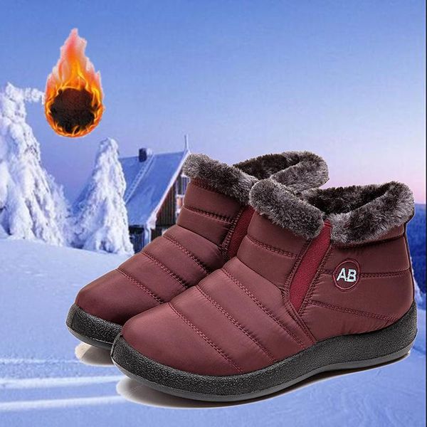 boots women winter warm snow low heel side zipper tarpaulin low-tube plush female shoes woman, Black 
boots women winter warm snow low heel side zipper tarpaulin low-tube plush female shoes woman, Black
