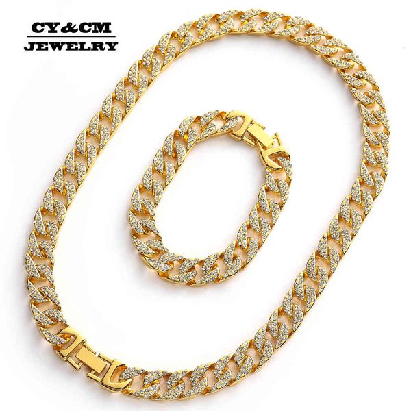 13mm iced out miami cuban link crystal necklace choker bling cz rhinestone hip hop gold silver color for men chain bracelet set x0509, Black
13mm iced out miami cuban link crystal necklace choker bling cz rhinestone hip hop gold silver color for men chain bracelet set x0509, Black