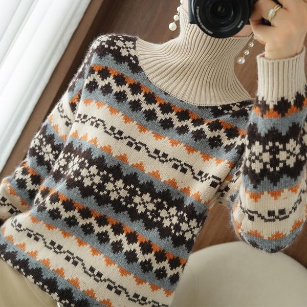 100% pure wool sweater woman high neck jacquard pullover fashion warm knit bottoming shirt autumn and winter big size women's sweaters, White;black
100% pure wool sweater woman high neck jacquard pullover fashion warm knit bottoming shirt autumn and winter big size women's sweaters, White;black