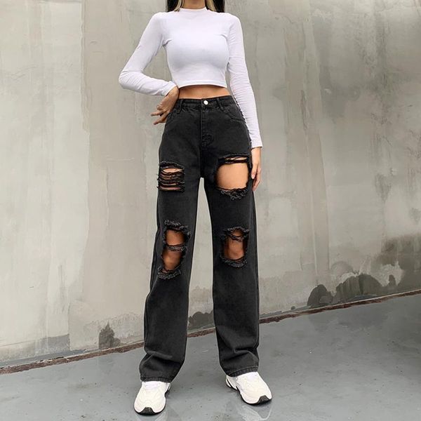 jeans for women fashion casual 2021 women's solid color ripped edge straight slim mujer pantalones, Blue
jeans for women fashion casual 2021 women's solid color ripped edge straight slim mujer pantalones, Blue