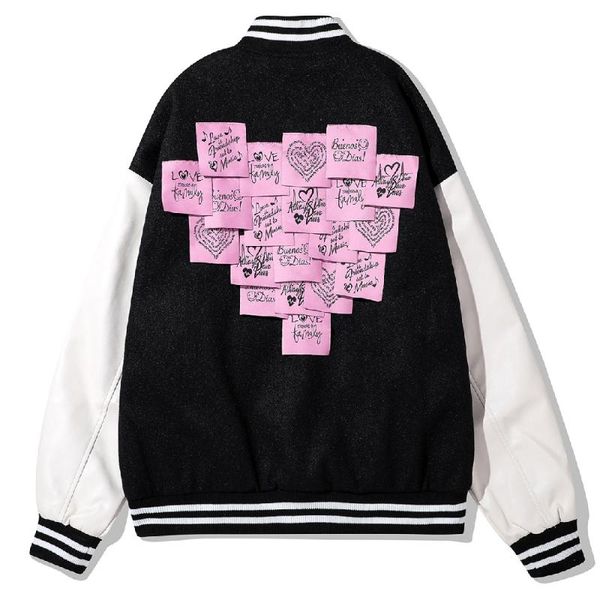men's jackets men bomber jacket streetwear harajuku letter embroidery post-it notes winter loose coat outwear patchwork fashion, Black;brown
men's jackets men bomber jacket streetwear harajuku letter embroidery post-it notes winter loose coat outwear patchwork fashion, Black;brown