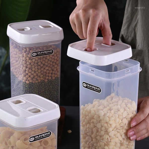 storage bottles & jars 900/1400ml container jar multigrain tank transparent sealed plastic kitchen refrigerator box
storage bottles & jars 900/1400ml container jar multigrain tank transparent sealed plastic kitchen refrigerator box