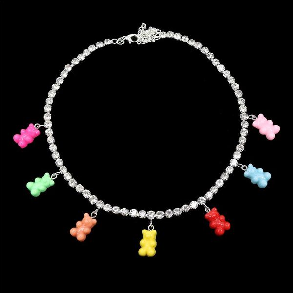 chokers wholesale handmade colorful cute judy cartoon bear chain necklaces candy color pendant for women&girl daily jewelry party gifts, Golden;silver
chokers wholesale handmade colorful cute judy cartoon bear chain necklaces candy color pendant for women&girl daily jewelry party gifts, Golden;silver