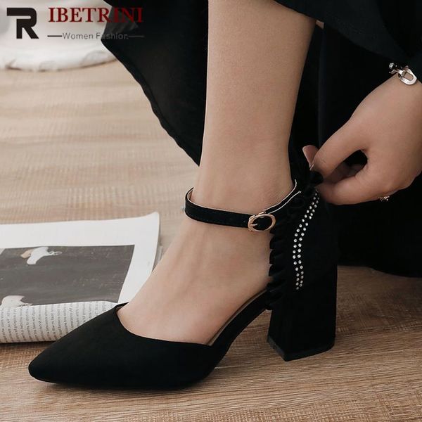 dress shoes ribetrini fashion lady party pumps ankle strap pointed toe summer high heel women wedding sweet woman, Black
dress shoes ribetrini fashion lady party pumps ankle strap pointed toe summer high heel women wedding sweet woman, Black