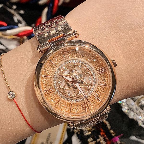 wristwatches dacr's stylish light-luxury lady steel strap watch crystal rotation running sand luxury designer women's quartz, Slivery;brown
wristwatches dacr's stylish light-luxury lady steel strap watch crystal rotation running sand luxury designer women's quartz, Slivery;brown
