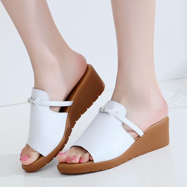 qiannml med heels women's wedges slides summer split leather shoes 2021 rhinestone platform slippers woman plus size shoe, Black
qiannml med heels women's wedges slides summer split leather shoes 2021 rhinestone platform slippers woman plus size shoe, Black