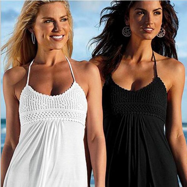 summer halter crochet beach dress women swimwear swimsuit bikini cover up mini boho casual vestido bathing suit robe women's, White;black
summer halter crochet beach dress women swimwear swimsuit bikini cover up mini boho casual vestido bathing suit robe women's, White;black