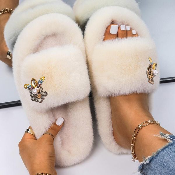 slippers female honeycomb fur sandals fluffy soft furry slides designer women luxury 2021 winter shoes, Black
slippers female honeycomb fur sandals fluffy soft furry slides designer women luxury 2021 winter shoes, Black