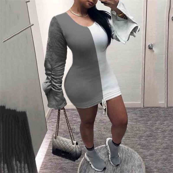 plus size dresses for women 4xl 5xl club patchwork drawstring bodycon short evening night clothing big dress 210510, Black;gray
plus size dresses for women 4xl 5xl club patchwork drawstring bodycon short evening night clothing big dress 210510, Black;gray