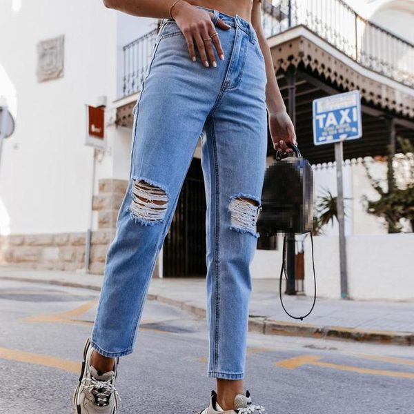 women's jeans 2021 autumn casual for female ripped hole washed straight leg cowboy pants high waist denim trousers women clothing, Blue
women's jeans 2021 autumn casual for female ripped hole washed straight leg cowboy pants high waist denim trousers women clothing, Blue