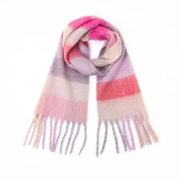 scarves coarse braid cashmere shawl in autumn and winter fashion colored chequered scarf warms students'necks thicker shawls, Blue;gray
scarves coarse braid cashmere shawl in autumn and winter fashion colored chequered scarf warms students'necks thicker shawls, Blue;gray