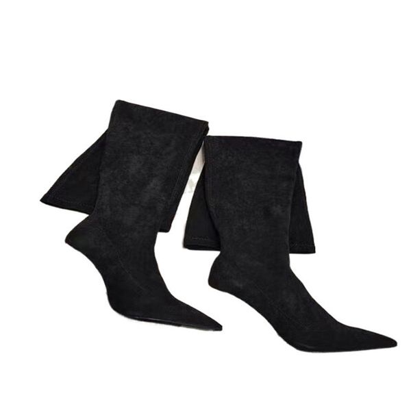 thigh high boot women winter heels letters tall canister fabrics stretch velvet neri crystal sheepskin stiletto heel 9.5cm original quality, Black
thigh high boot women winter heels letters tall canister fabrics stretch velvet neri crystal sheepskin stiletto heel 9.5cm original quality, Black