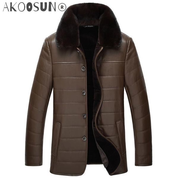 men's leather & faux akoosun genuine jacket men autumn winter sheepskin coat wool lining real collar slim 4j8889 kj2443, Black
men's leather & faux akoosun genuine jacket men autumn winter sheepskin coat wool lining real collar slim 4j8889 kj2443, Black