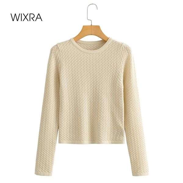 wixra autumn sweaters women beige hollow out thin jumpers elegant high street womens knitted 210419, White;black
wixra autumn sweaters women beige hollow out thin jumpers elegant high street womens knitted 210419, White;black
