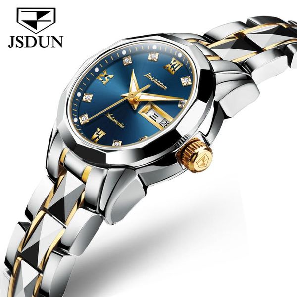 wristwatches jsdun luxury women watch sapphire automatic mechanical japan movement wristwatch tungsten steel waterproof watches, Slivery;brown
wristwatches jsdun luxury women watch sapphire automatic mechanical japan movement wristwatch tungsten steel waterproof watches, Slivery;brown