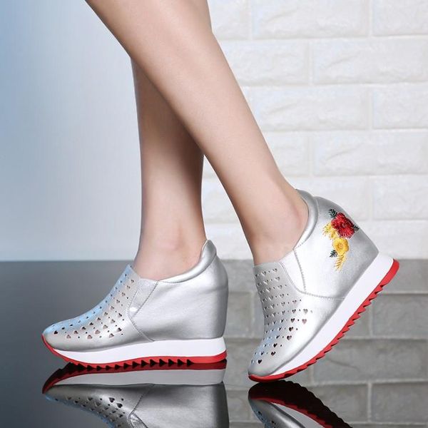 dress shoes 2021 summer hollow out womens height increasing breathable leather platform sneakers casual wedges, Black
dress shoes 2021 summer hollow out womens height increasing breathable leather platform sneakers casual wedges, Black