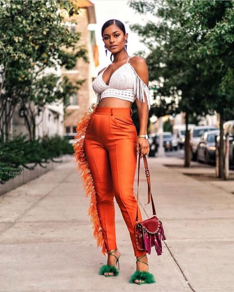 women's pants & capris fashion high waisted woman wide leg tassel elastic waist women trousers pure color palazzo ir57, Black;white
women's pants & capris fashion high waisted woman wide leg tassel elastic waist women trousers pure color palazzo ir57, Black;white