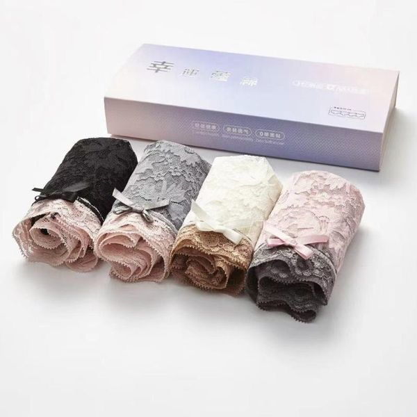 women's panties lace girl underwear boxed xinjiang cotton pure crotch briefs, Black;pink
women's panties lace girl underwear boxed xinjiang cotton pure crotch briefs, Black;pink