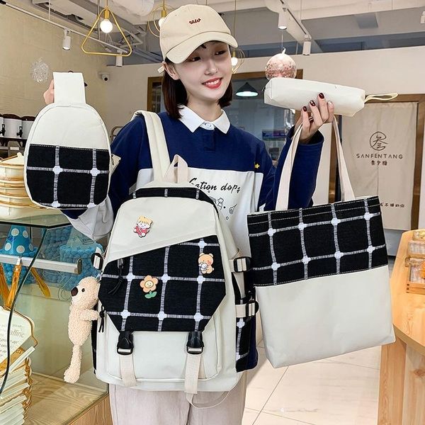 backpack female korean fashion lattice schoolbag for primary school students in grades 3 to 6 high capacity junior
backpack female korean fashion lattice schoolbag for primary school students in grades 3 to 6 high capacity junior