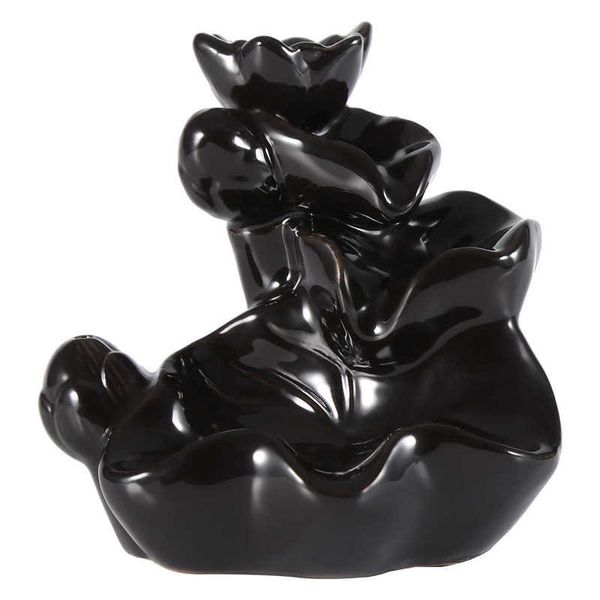 fragrance lamps black ceramic glaze incense burner holder stand cones backflow censer home supplies
fragrance lamps black ceramic glaze incense burner holder stand cones backflow censer home supplies