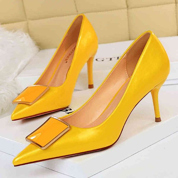 dress shoes women 7.5cm high heels buckle wedding pumps lady pointed toe low party scarpins female bridal stripper te7a, Black
dress shoes women 7.5cm high heels buckle wedding pumps lady pointed toe low party scarpins female bridal stripper te7a, Black