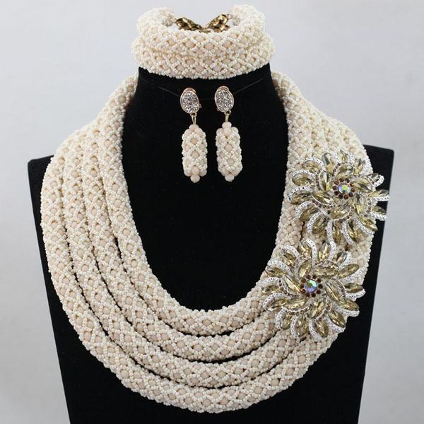 earrings & necklace fashion jewelry beads set african ladies nigerian beaded large stock hx315, Silver
earrings & necklace fashion jewelry beads set african ladies nigerian beaded large stock hx315, Silver