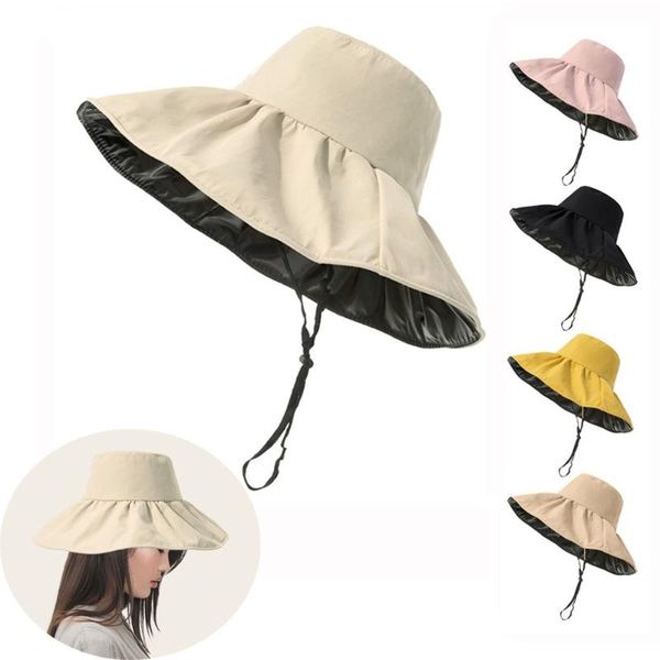 wide brim hats 1pc summer sunscreen hat women beach solid color outdoor casual fisherman anti-uv protection sunshade cap, Blue;gray
wide brim hats 1pc summer sunscreen hat women beach solid color outdoor casual fisherman anti-uv protection sunshade cap, Blue;gray