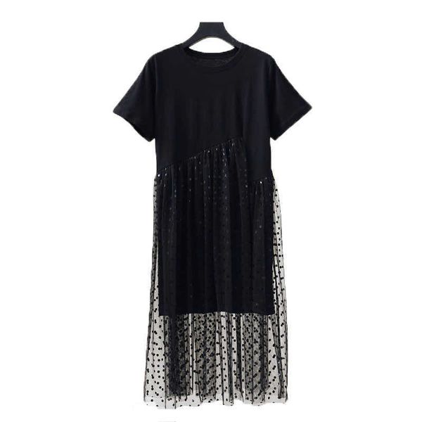 perhaps u short sleeve black a line o neck mesh high street midi summer ruffle dress d0988 210529, Black;gray
perhaps u short sleeve black a line o neck mesh high street midi summer ruffle dress d0988 210529, Black;gray