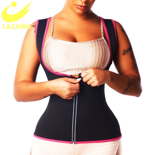 lazawg waist trainer vest with zipper neoprene sauna sweat vest stomach slimmer trimmer workout compression heat thermal gym, Black;white
lazawg waist trainer vest with zipper neoprene sauna sweat vest stomach slimmer trimmer workout compression heat thermal gym, Black;white