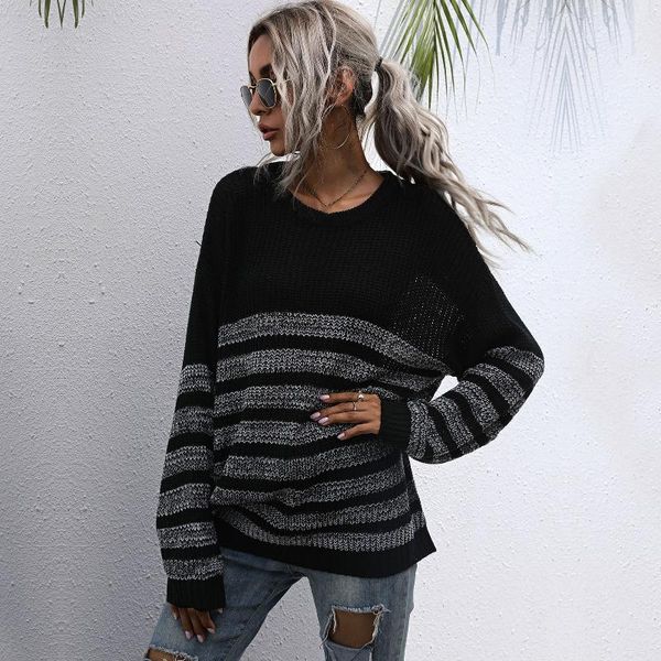 women knitted o neck elegant sweaters autumn winter casual basic pullover jumper batwing long sleeve loose knitwear women's, White;black
women knitted o neck elegant sweaters autumn winter casual basic pullover jumper batwing long sleeve loose knitwear women's, White;black
